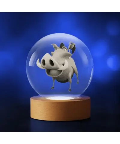 3D Crystal Ball Pumbaa The...