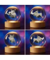 3D-Kristallkugel Pumbaa, der König der Löwen