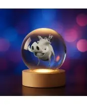 3D-Kristallkugel Pumbaa, der König der Löwen