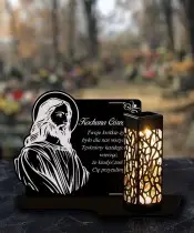 Eternal Solar Candle XL Jesus Led for the Grave