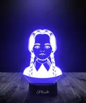 Lampka LED 3D Plexido Wednesday Addams Sezon 2