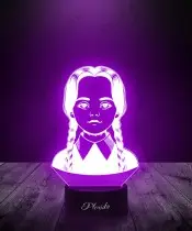Lampka LED 3D Plexido Wednesday Addams Sezon 2