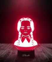 Lampka LED 3D Plexido Wednesday Addams Sezon 2