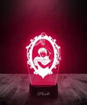 3D Plexido Wednesday Addams Mirror LED Lamp