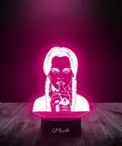 3D Plexido Wednesday Addams Mirror LED Lamp