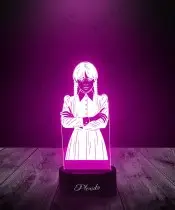 3D Plexido Wednesday Addams Spiegel-LED-Lampe