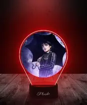 Wednesday Printed 3D Plexido LED Lamp with Umbrella