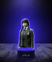 Lampka LED 3D Plexido z Nadrukiem Wednesday Addams