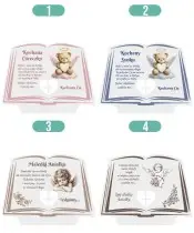 Große Premium Kerze XL für Kinder Engel LED Buch