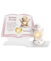 Große Premium Kerze XL für Kinder Engel LED Buch