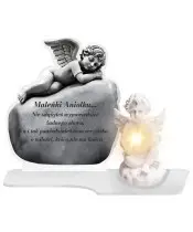 Premium XL Angel LED Eternal Candle for Cemetery or Grave