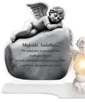 Premium XL Angel LED Eternal Candle for Cemetery or Grave