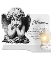 Premium Ewige Kerze XL für Friedhof, Grab, Engel, LED