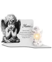 Premium Ewige Kerze XL für Friedhof, Grab, Engel, LED