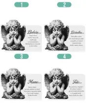 Premium Eternal Candle XL for Cemetery, Grave, Angel, LED