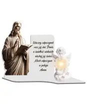Eternal Candle Premium XL Jesus Cemetery Grave Angel LED