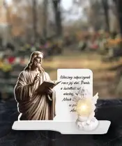 Eternal Candle Premium XL Jesus Cemetery Grave Angel LED