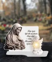 Eternal Candle Premium XL Jesus Cemetery Grave Angel LED