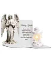 Große Premium Kerze XL für Friedhof Grabengel LED