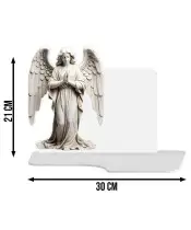 Große Premium Kerze XL für Friedhof Grabengel LED