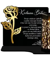Eternal Solar Candle Statuette with a Rose for the Tomb of All Saints