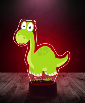 lampka_led_3d_plexido_z_nadrukiem_dinozaur_zielony