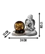Large Angel Statue for Cemetery Grave Solar LED