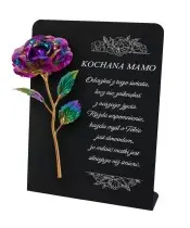 Premium Statuette 28 cm für Friedhofsgrab Ewige Rose Multicolor