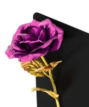 Premium Statuette 28 cm für Friedhof Grab Ewige rosa Rose