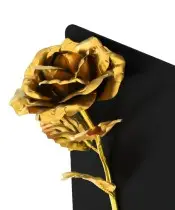 Premium Statuette 28 cm für Friedhofsgrab Ewiges Roségold