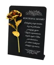 Premium Statuette 28 cm für Friedhofsgrab Ewiges Roségold