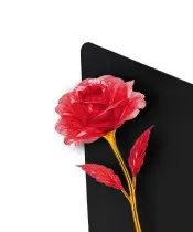 Premium Statuette 22 cm With a Red Eternal Rose for the Grave