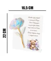 Premium Children's Statuette Candle 22 cm Eternal Rose for the Grave
