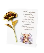 Premium Children's Statuette Candle 22 cm Eternal Rose for the Tomb of All Saints