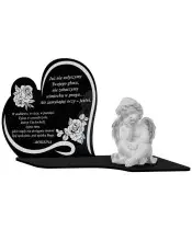 Premium Kerze Led Statuette Engel Gips Figur Für Grab Friedhof