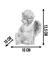 Premium Kerze Led Statuette Engel Gips Figur Für Grab Friedhof