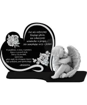 Premium Kerze Led Statuette Gips Engel Figur für das Grab Allerheiligen