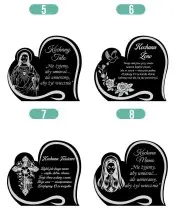 Premium Kerze Statue Led Herz Friedhof Kerze