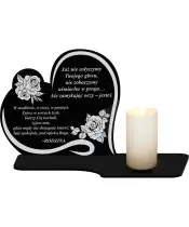 Premium Kerze Statue Led Herz Friedhof Kerze
