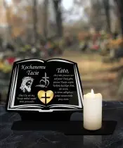 Premium Kerze Statue Buch LED Kerze für den Friedhof