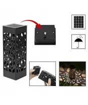 Large Solar Candle XL 18 cm Premium Heart in Hands We Remember at the Cemetery Grave