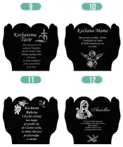 Large Solar Candle XL 18 cm Premium Heart in Hands We Remember at the Cemetery Grave
