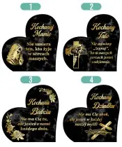 Large Premium XL Marble Grave Candle with Solar Lamp