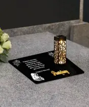 Podstawka Znicz Solarny Led z Dedykacją na Grób Wszystkich Świętych Wzory