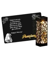 Solar Led Candle Stand with Dedication for All Saints' Grave Patterns