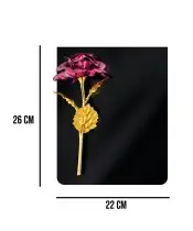 Premium Statuette with a Pink Rose 26 cm