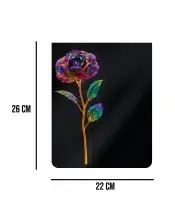 Premium Statuette With Rose Multicolor 26 cm