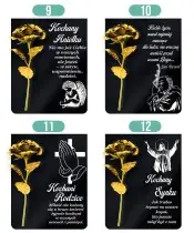 Premium Statuette with a Golden Rose 26 cm