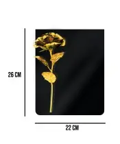 Premium Statuette mit goldener Rose 26 cm