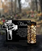 Eternal Solar Candle Premium Statuette Cross for the Tomb of All Saints